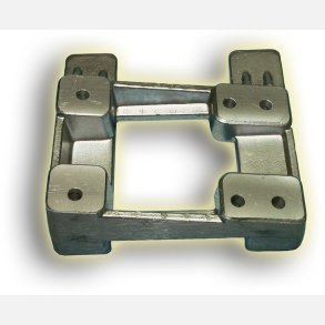 Motorfundament 120mm �30/32 80x0102x128 alu