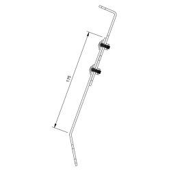 Holder til spoiler, nederst til 507 / 508
