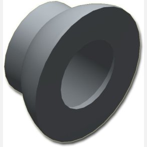 Rounded washer with collar �10