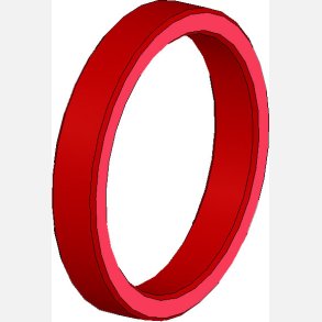 Afstands skive 25x30x5 alu