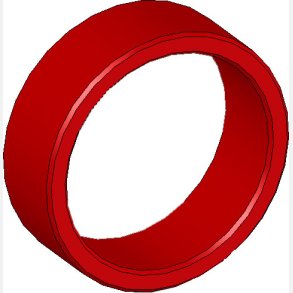 Afstands skive 25x30x10 alu