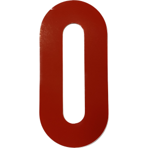 Numre - rd uden baggrund 0