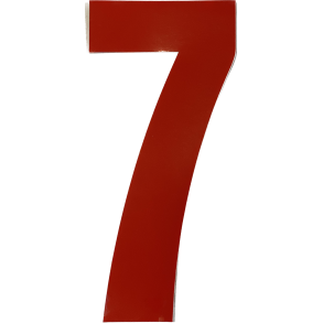 Numre - rd uden baggrund 7