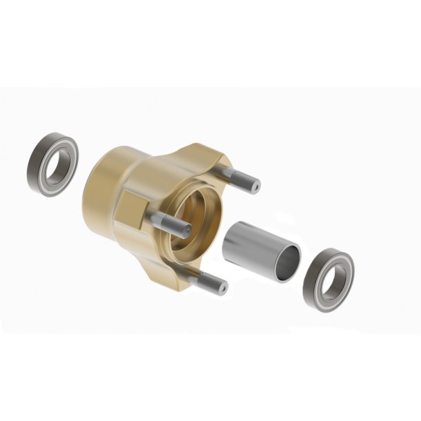 Komplet Forhjulsnav Magnesium, BST, 53 mm